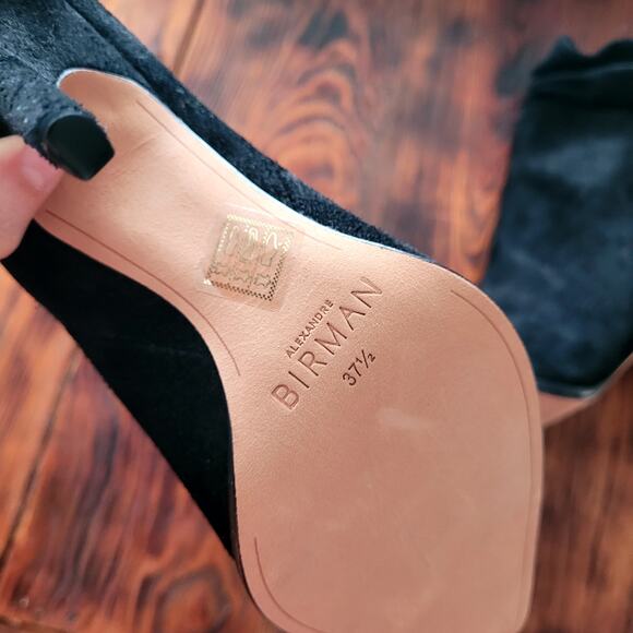 Alexandre Birman Slouch Booties Black Suede Sz 38 - Picture 2 of 5